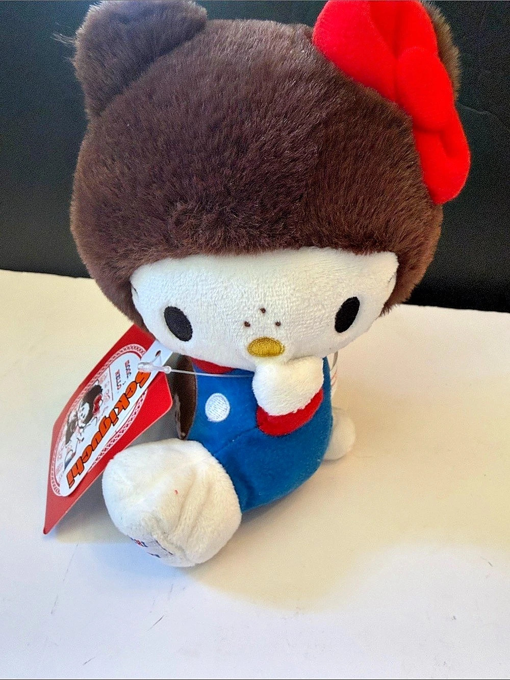 Monchhichi Sanrio Hello Kitty Plush Toy Blue Brown NWT